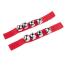 1 Pair Red Wrist/Ankle Bells Jingles Rhythm Instrument Toys for Baby Kids