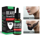 30ml Men Natural Moustache Beard Growth Essential Oil Grower Boost Hair Bea P1A7