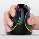 Vertical Mouse, USB Wired, Adjustable 800/1200/1600/2400/4000 DPI for Office