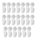 White Plastic Decorative Wall Hook Rack Coat Hat Hanging Rack for Bathroom