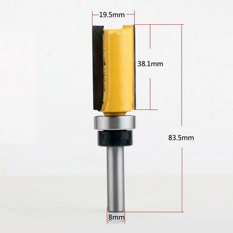 2 Pieces Straight Router CNC Engraving Woodworking V Groove Bottom Cleaning