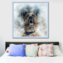 5D Diy Full Square Diamond Painting Animal Dog Embroidery Diamond Picture O
