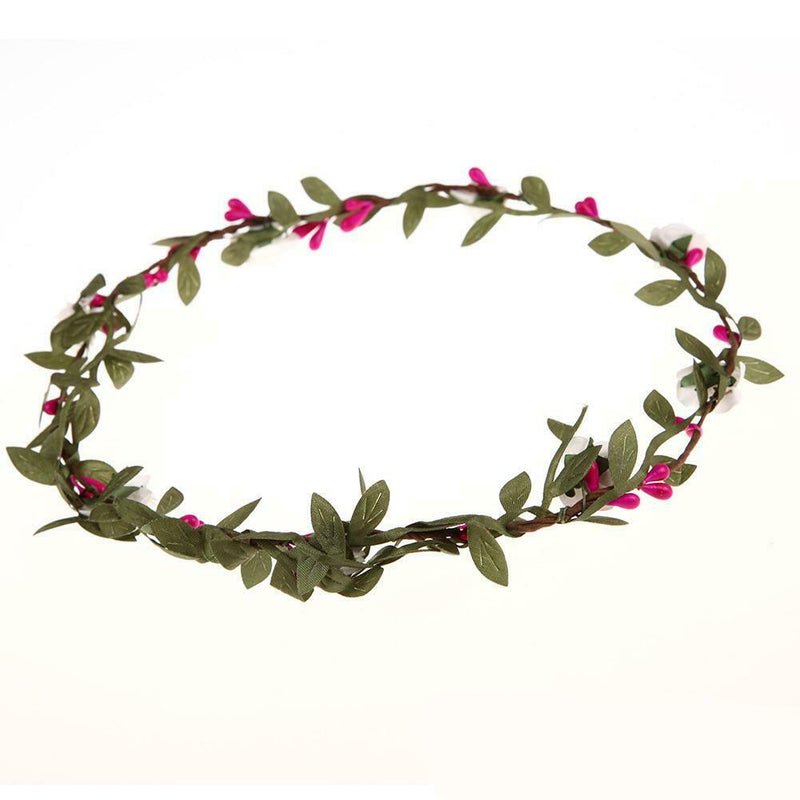 Bohemian Style Festival Wedding Bride Headdress Flower Garland Headbands