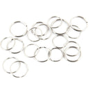 100pcs 25 mm Metal Key Holder Split Rings Keyring Keychain Key Fob-Access