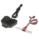 Desktop PC Computer Power Switch& USB Port/ Restart Button with 2 USB Port