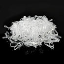 500X Mini clear Hair Elastics Rubber Bands Braids Braiding Plaits Small Bands
