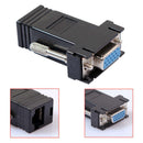 VGA Extender Female/Male to Lan Cat5 Cat5e/6 RJ45 Ethernet Female Adapter N U9A1