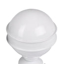 Fit for 28mm Window Treatment Rod Ends Caps Curtain Pole Finial, 1Pc White G