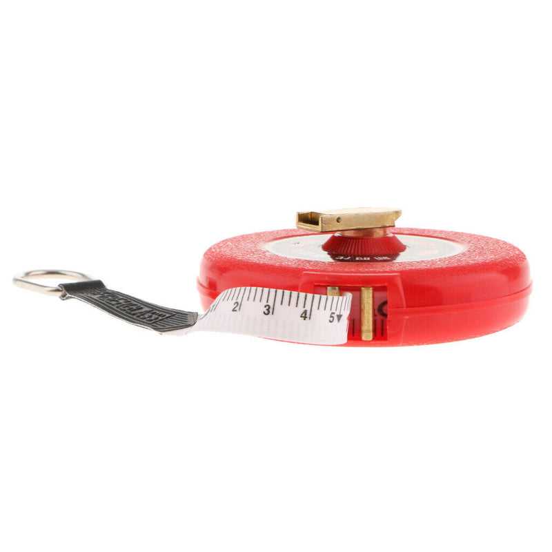 Retractable Tape Measure Metric Measuring Auto Tape Ruler FiberTape 10M