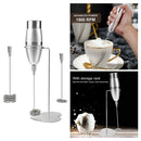 Milk Coffee Frother with Spring Head Electric Whisk Handheld Battery Powered