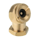 1/4" NPT Golden Tyre Inflator Valve Connector Air Chuck Ball Tire Clip Lock-OZ