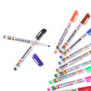 12 Colors Whiteboard Marker Non Toxic Dry Erase Mark Sign Fine Nib Supply S Ew