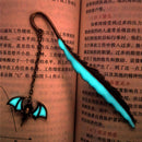 1XLuminous Night Bat Bookmark Label Read Maker FeatherBookMarkStationeryCopperXP