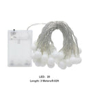 3 Meters LED Ball String Lights Battery Powered Wedding Garland Fairy Lamp