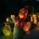 25 LED Solar Pineapple Light Waterproof Hanging Lantern Lamp Xmas Garden LES