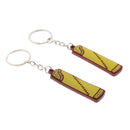 2 Pcs Guitar Keychain Key Chain Piano Key Chain Purse Bag Pendant C