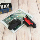 2pcs H11 6 Finger Mobie Controller for PUBG Gamepad Tablet Trigger (Red)