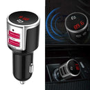 BC33 Bluetooth FM Transmitter Hands-free MP3 Player QC3.0 USB Car Charger