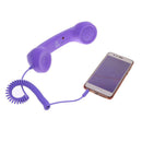 3.5mm Retro Radiation-Proof Telephone Handset Cell Phone Receiver (Purple)