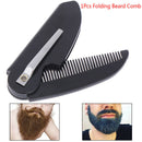 1Pc Portable Foldable Pocket Clip Hair Mustache Folding Beard Comb Styling To JR