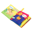 Soft Cloth Book Baby Kids Early Educational Cartoon Book Toys (Animal)
