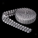 2pcs 5yard Rhinestone Chain Trim Sewing Applique Craft 27mm Wedding Decor
