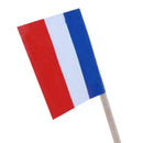 Lot of 50 Pcs Mini Wooden Toothpick with Flag for Decor of Party Fruit Past