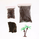 Acrylic Reptiles Terrarium Container for Reptiles Amphibians Black