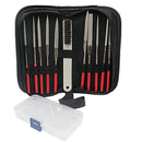 Diamond Needle File Set with Clean Brush Storage Box, Hand File for Metal G