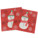 20pcs/Set Snowman Printing Napkins Xmas Napkins Christmas Napkins Party de- 3C