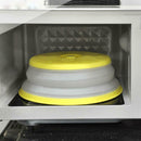 Foldable Microwave Sieve Plastic Splash-proof Food Cover Keep Food Fresh Tools