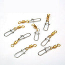 50pcs Stainless Steel Swivels Interlock Snap Fishing Lure Connector Acces JIY