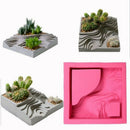 Cement Mold Silicone Mold Terraced Concrete Terracing Fleshy Flower Pots Mo
