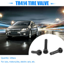 100pcs TR-414 Snap In Rubber Valve Stems TR414 Tubeless Tire Valves with Caps