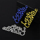 1pc lets celebrate letters scrapbooking photo album Metal Stencil cutting die FT