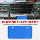License Plate Frame Weather Rattle Thick Silicone Tag Holder for America Canada