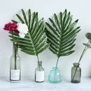 24 Pcs 2 Kinds Tropical Plant Palm Leaves Artificial Palm Leaves Faux Leave K3R7