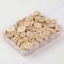 150x Wooden Buttons Letter Handmade with Love DIY Crafts Sets for Sewing