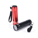 Mini UV Ultra Violet 9 LED Flashlight Blacklight Light Inspection Lamp Torch ES