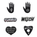 6PCS/Set Punk Enamel Brooch Pin Gift Shirt Collar Lapel Corsage Pin Jewelry 3c