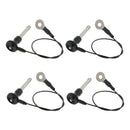 4x Stainless Steel Ball Lock Quick Release Pin Push Button - 8-35mm