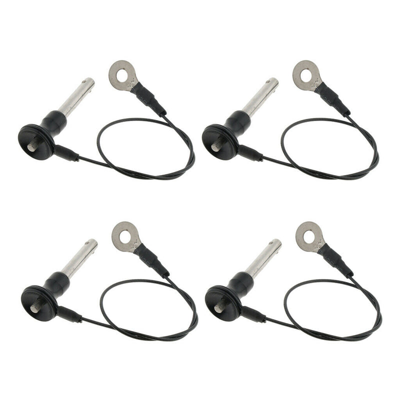 4x Stainless Steel Ball Lock Quick Release Pin Push Button - 8-35mm