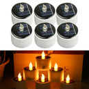 6pcs Solar LED Candle Tea Light Camping Energy Saving Romantic Lamp Outdoor