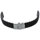 Watchband, bracelet, silicone, rubber, folding clasp, water-resistant, 18mm