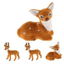 Set of 4 Artificial Mini Deer Fairy Garden Micro Landscape Garden Decoration