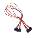 1Pc 50CM 22P SATA 7+15Pin M/F Serial Data Power Combo Cable Power ExtensionSEAU
