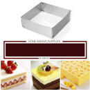 Stainless Steel Cake Ring Handmade Diy Pastry Moulding Decoration Adjustabl R9F6