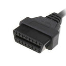 Obd-ii Obd2 16pin Male to Female Extension Cable Diagnostic Extender 100cm