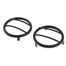 2 Pieces Car Turn Signal Light Cover Frame For Jeep Wrangler 2007-2018 Black