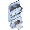 Men's Solid Buckle Automatic Ratchet Leather Belt Buckle Black + Silver2